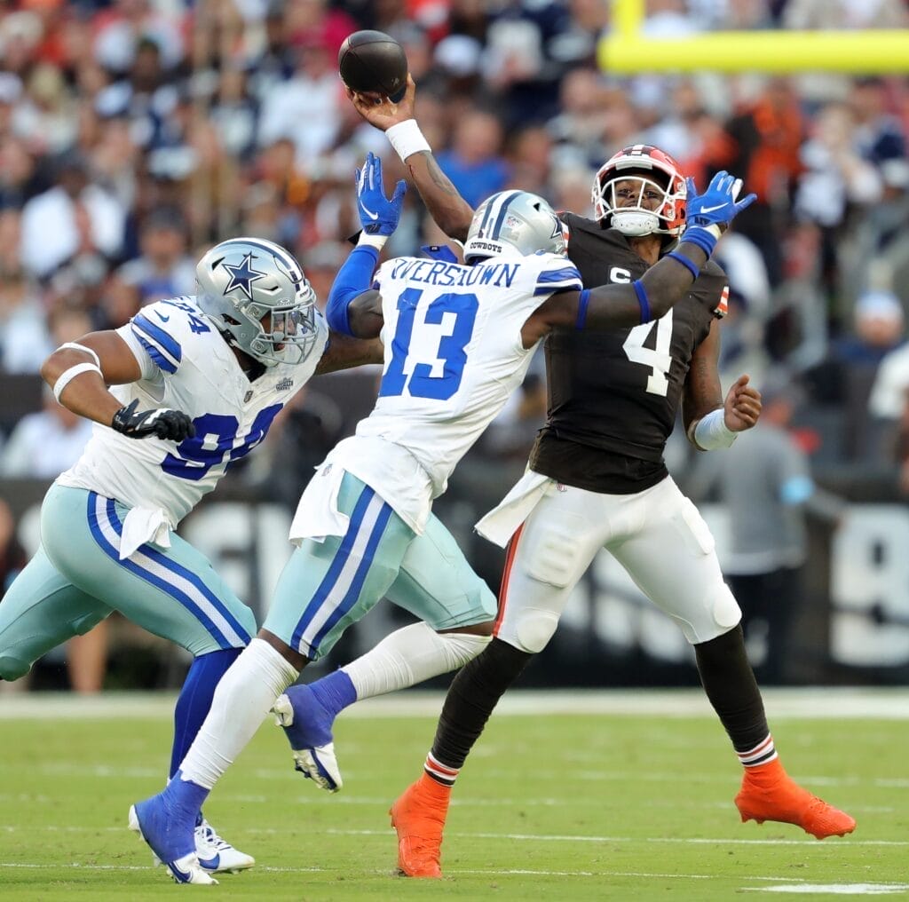 ‘I’m 100 miles per hour’: Dallas Cowboys LB DeMarvion Overshown impresses in debut