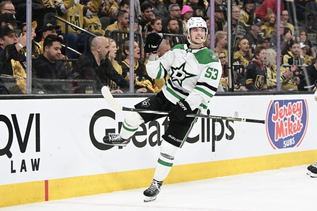 Dallas Stars forward Wyatt Johnston