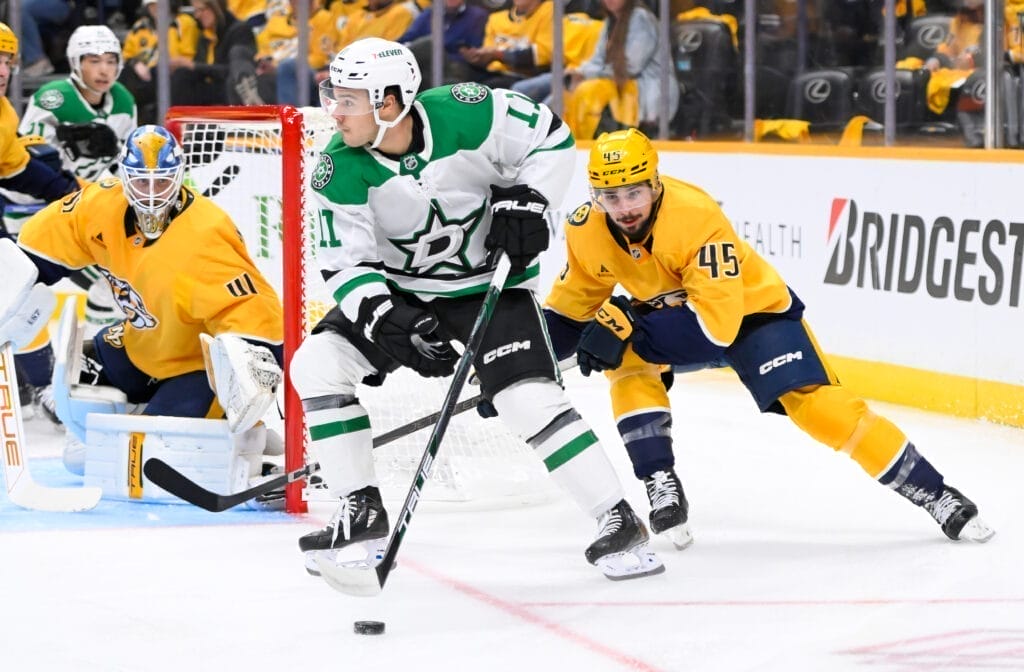 Dallas Stars forward Logan Stankoven