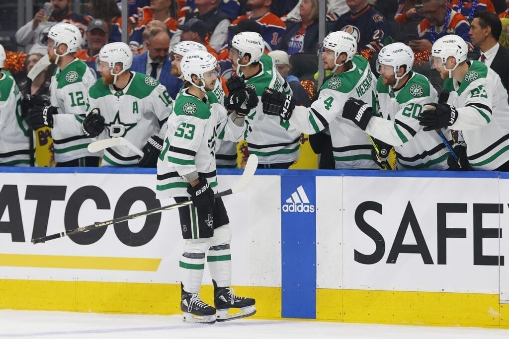 Dallas Stars forward Wyatt Johnston