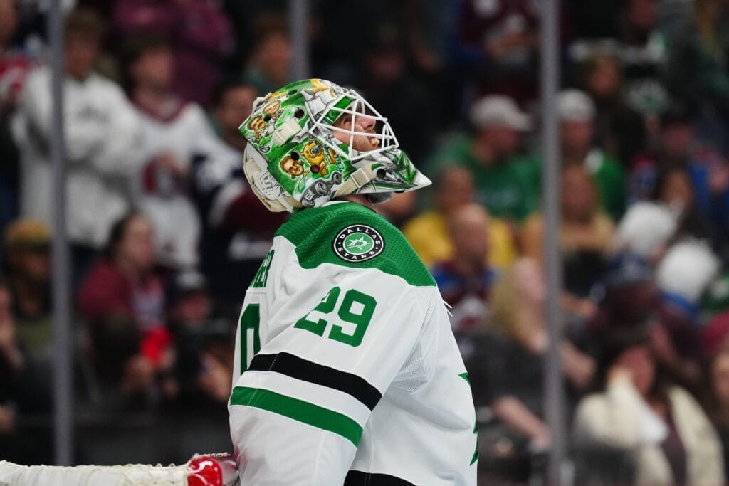 Dallas Stars goalie Jake Oettinger