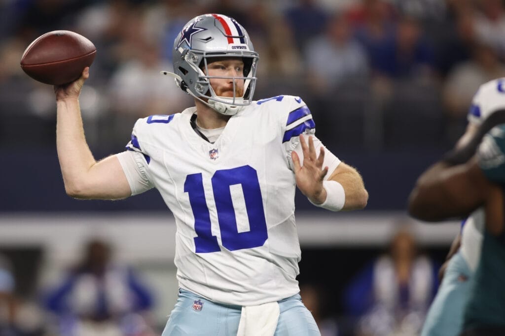 Why the Dallas Cowboys are sticking with Cooper Rush at QB and what is the plan for Trey Lance