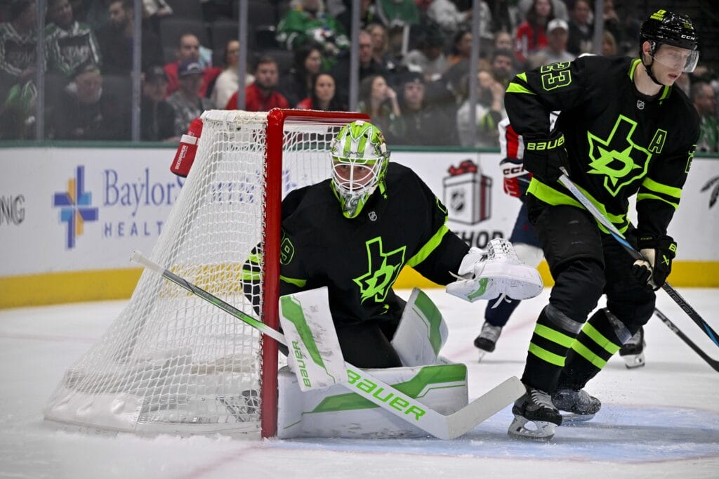 Dallas Stars goalie Jake Oettinger