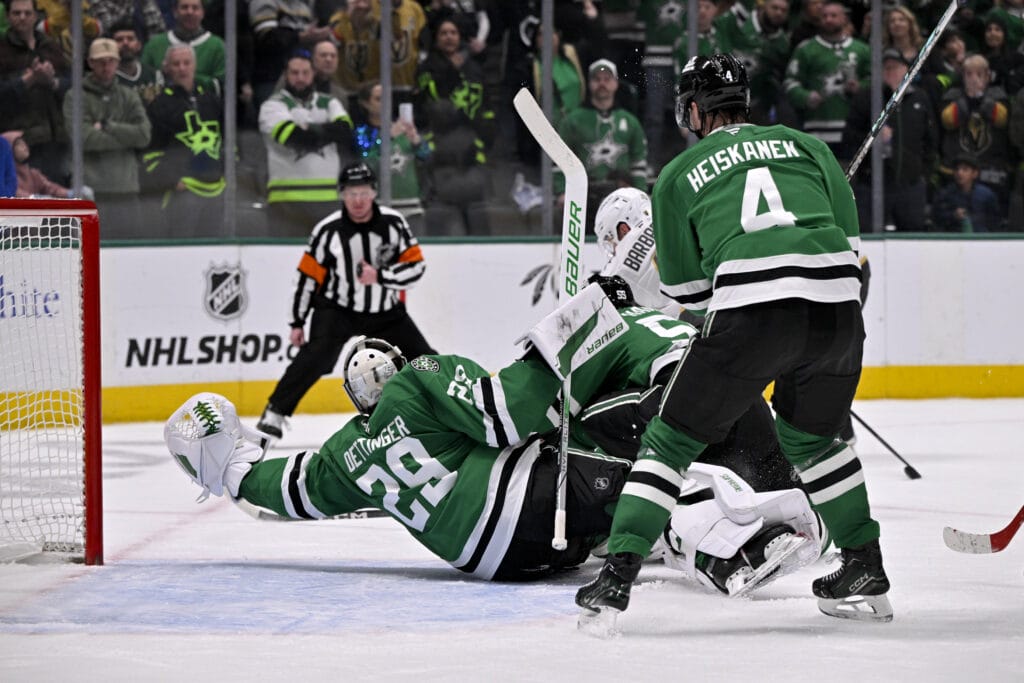Dallas Stars goalie Jake Oettinger