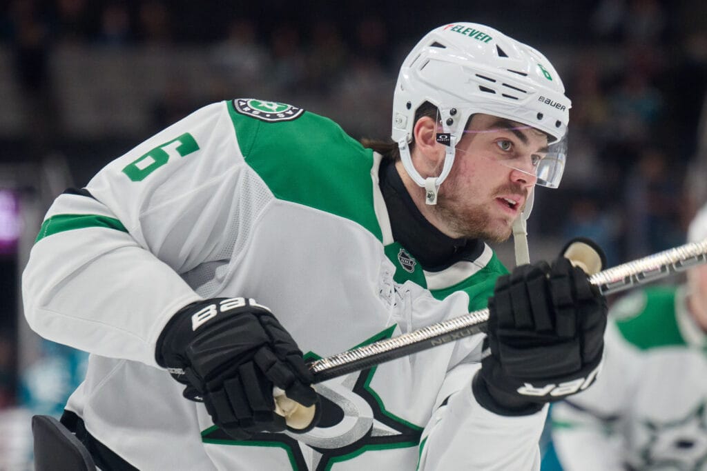 Dallas Stars defenseman Lian Bichsel