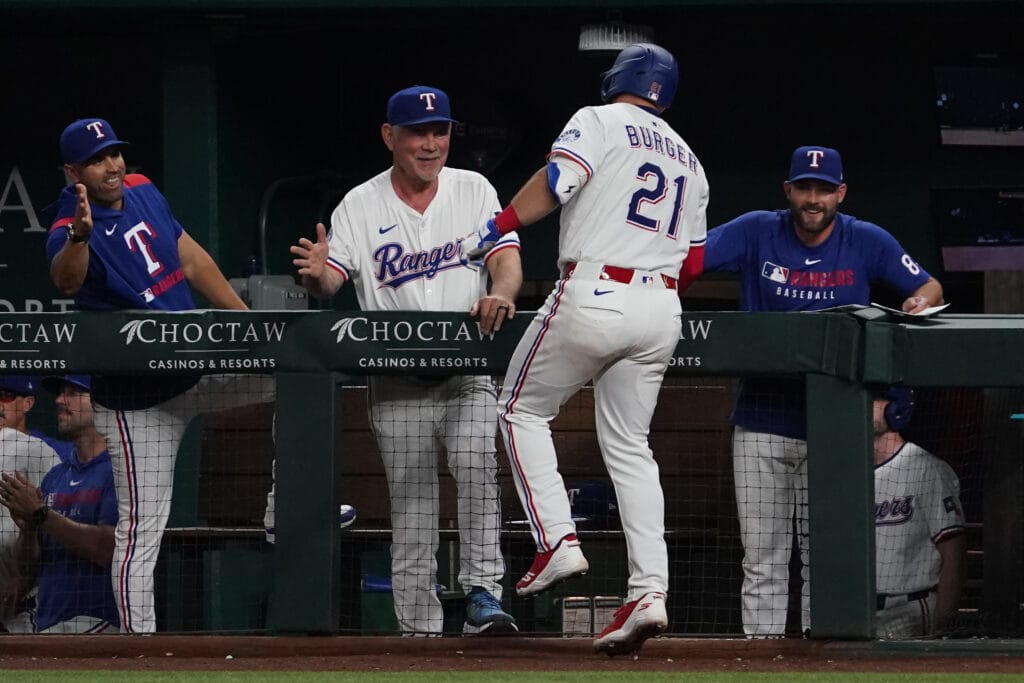 Texas Rangers Bruce Bochy Jake Burger