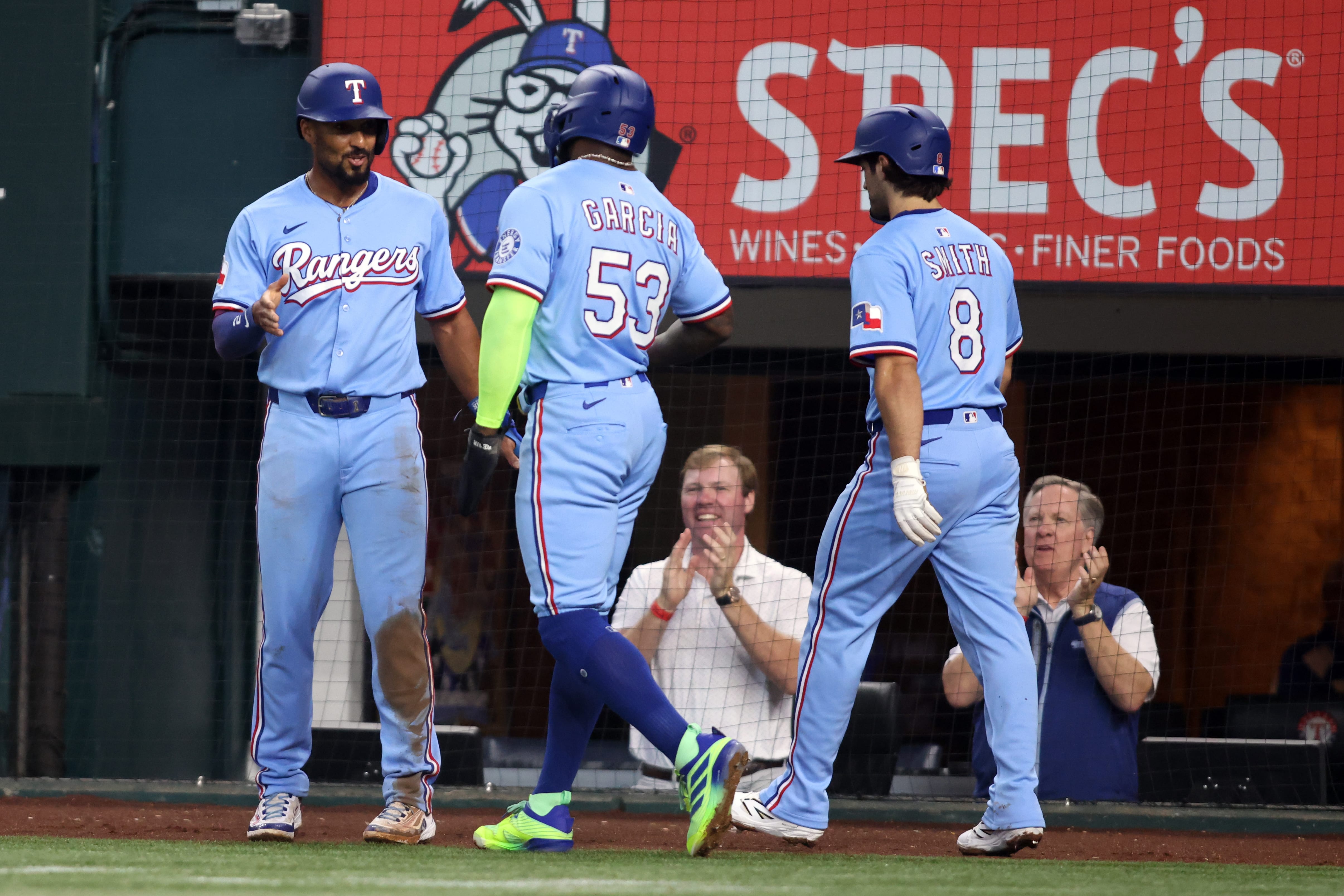 Texas Rangers Marcus Semien Adolis Garcia Josh Smith