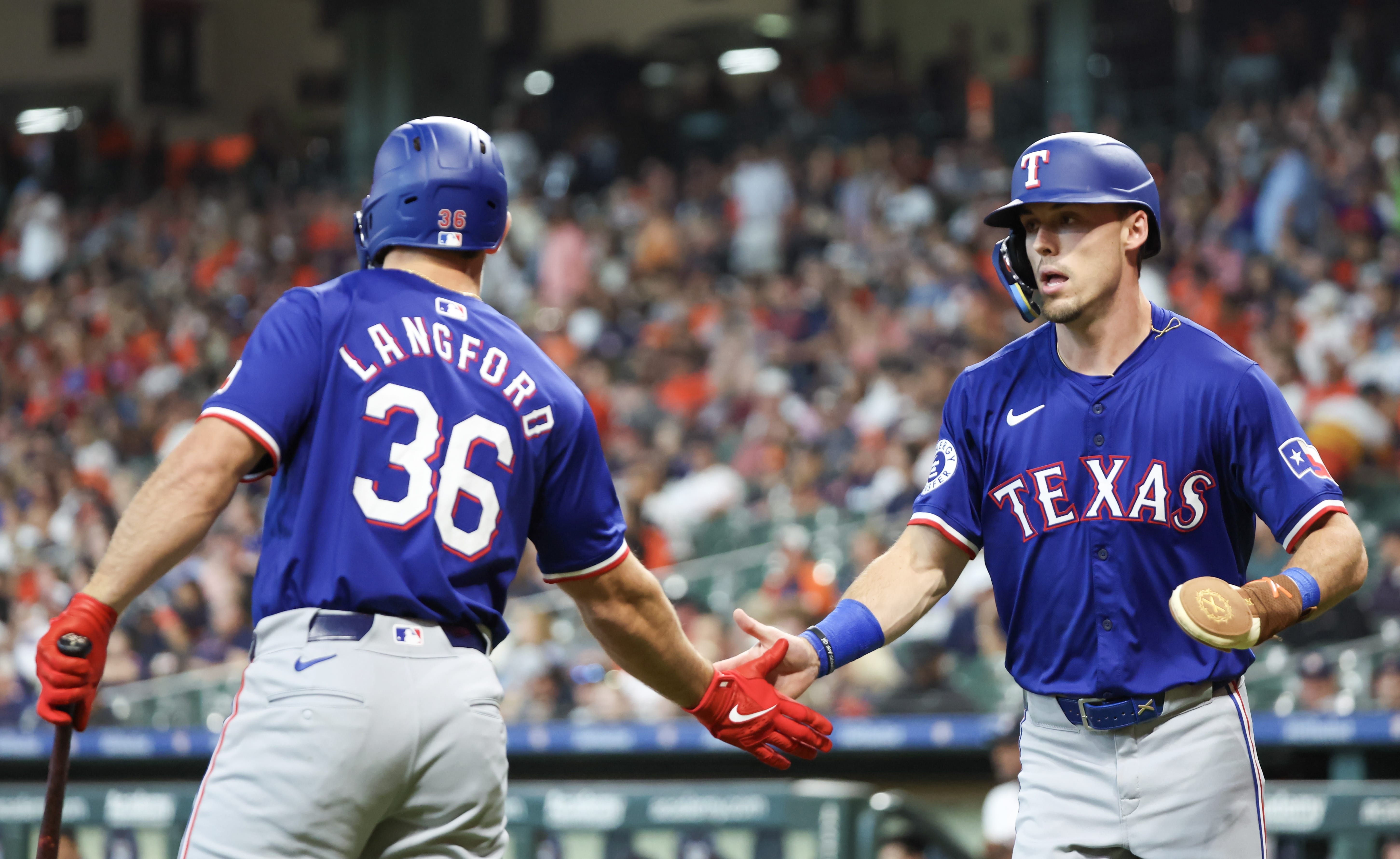 Texas Rangers Wyatt Langford Evan Carter