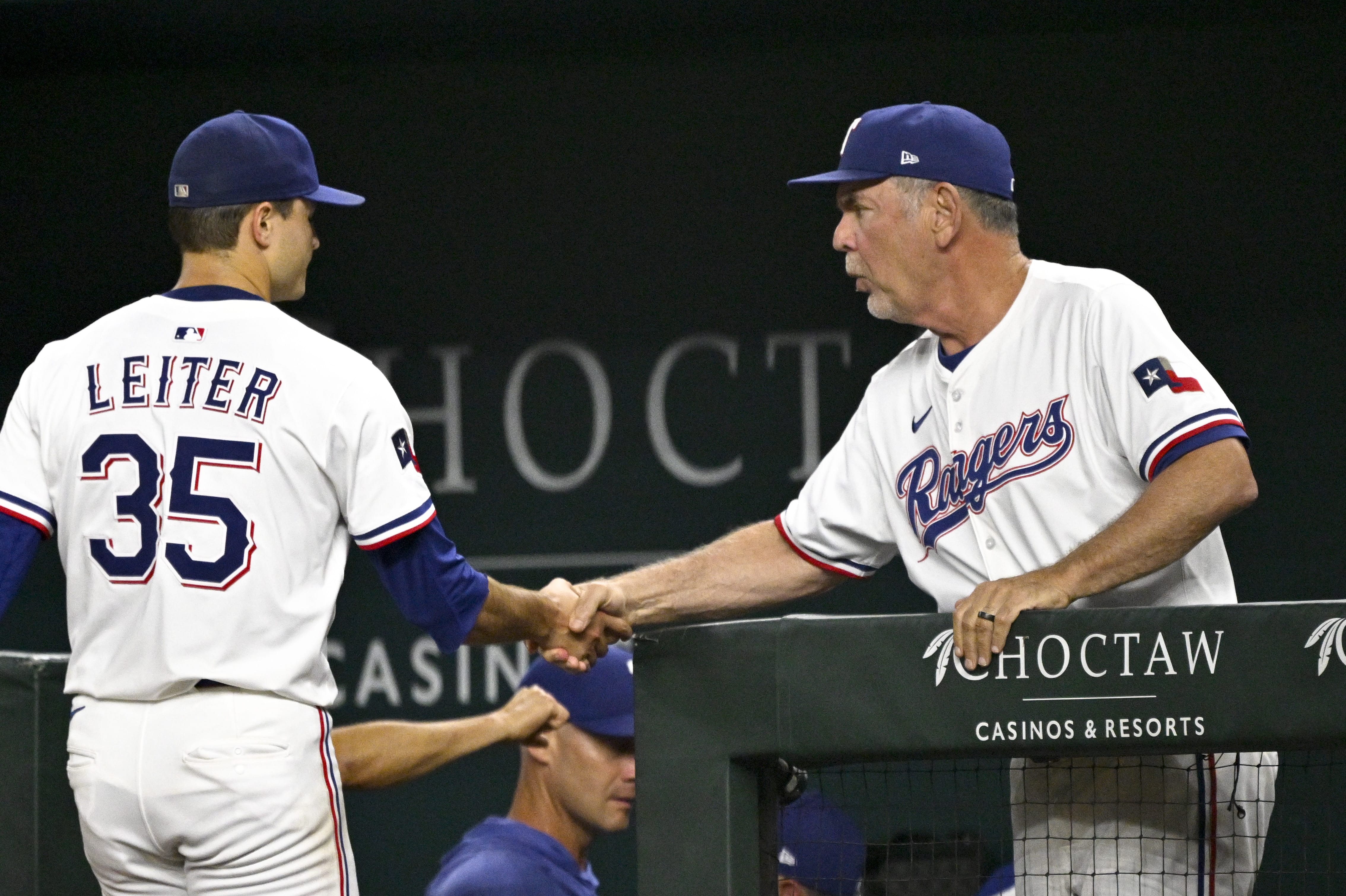 Texas Rangers Jack Leiter Bruce Bochy