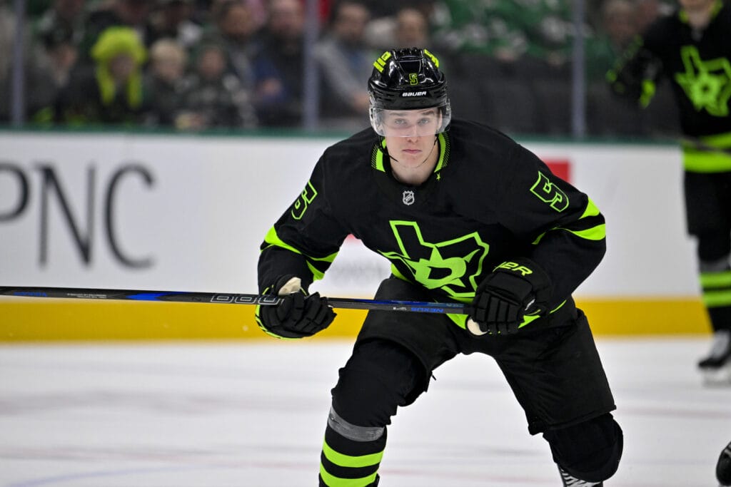 Dallas Stars defenseman Nils Lundkvist