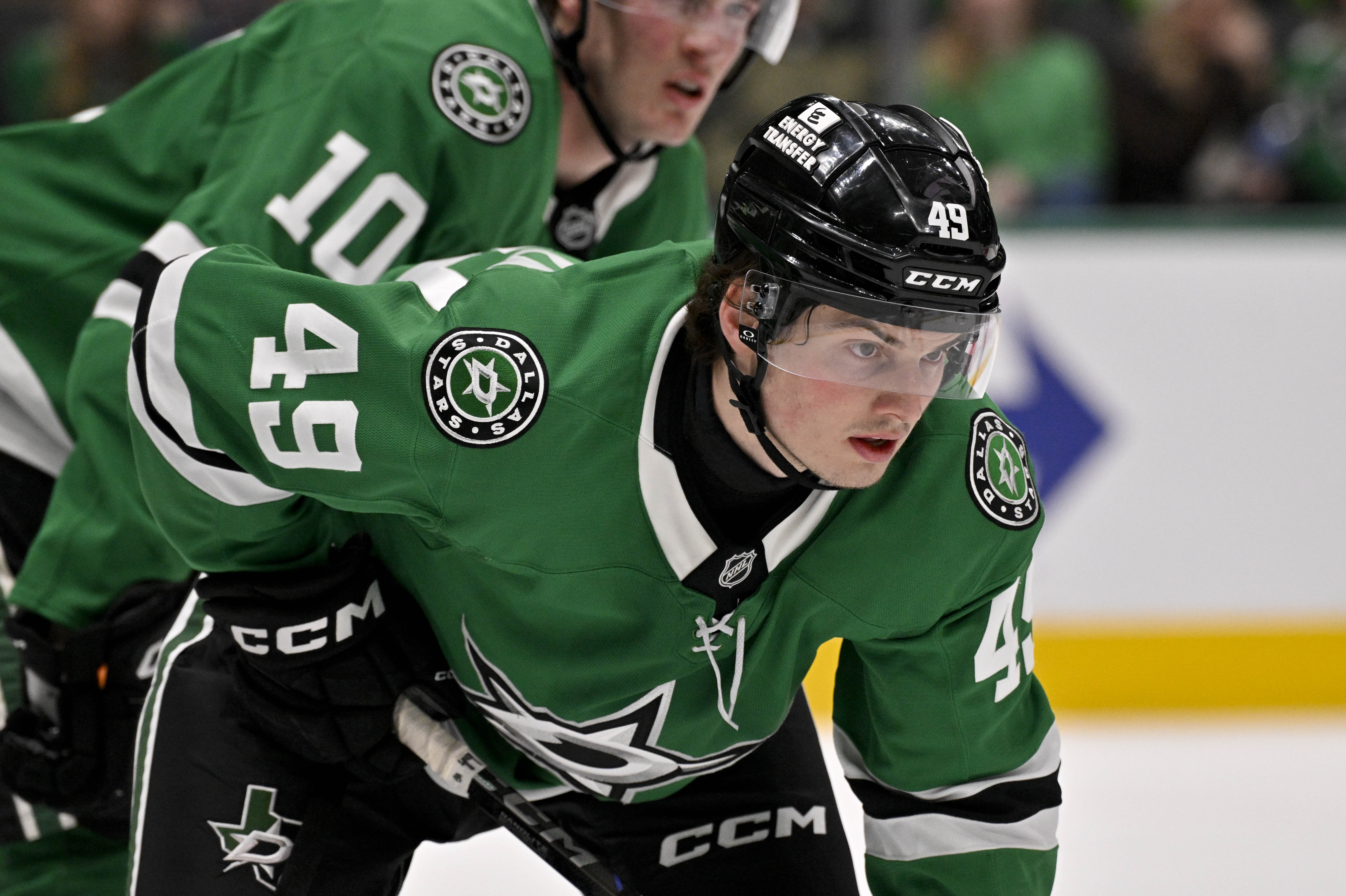 Dallas Stars forward Justin Hryckowian