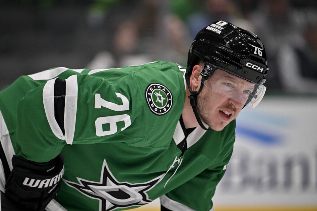 Dallas Stars forward Adam Erne