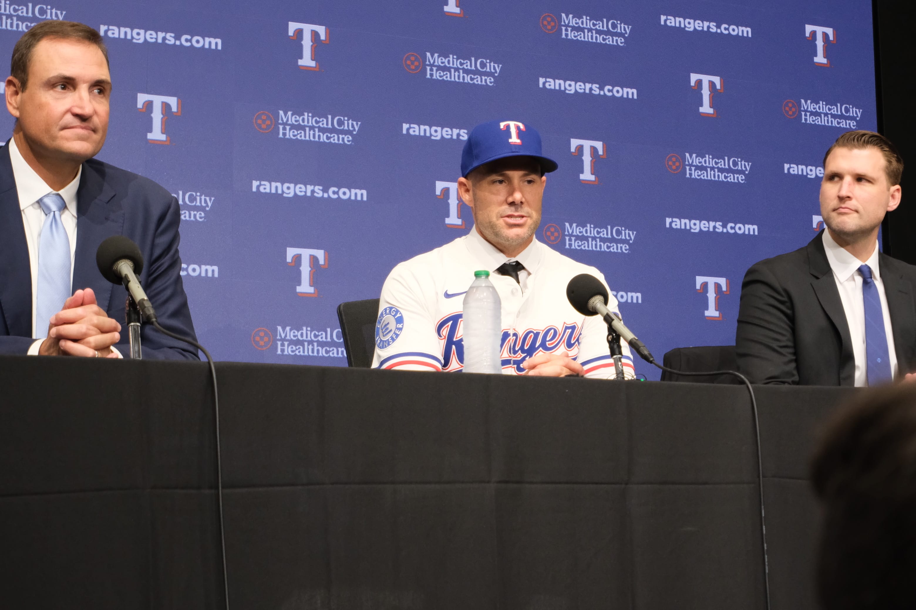 Texas Rangers Chris Young Skip Schumaker Ross Fenstermaker