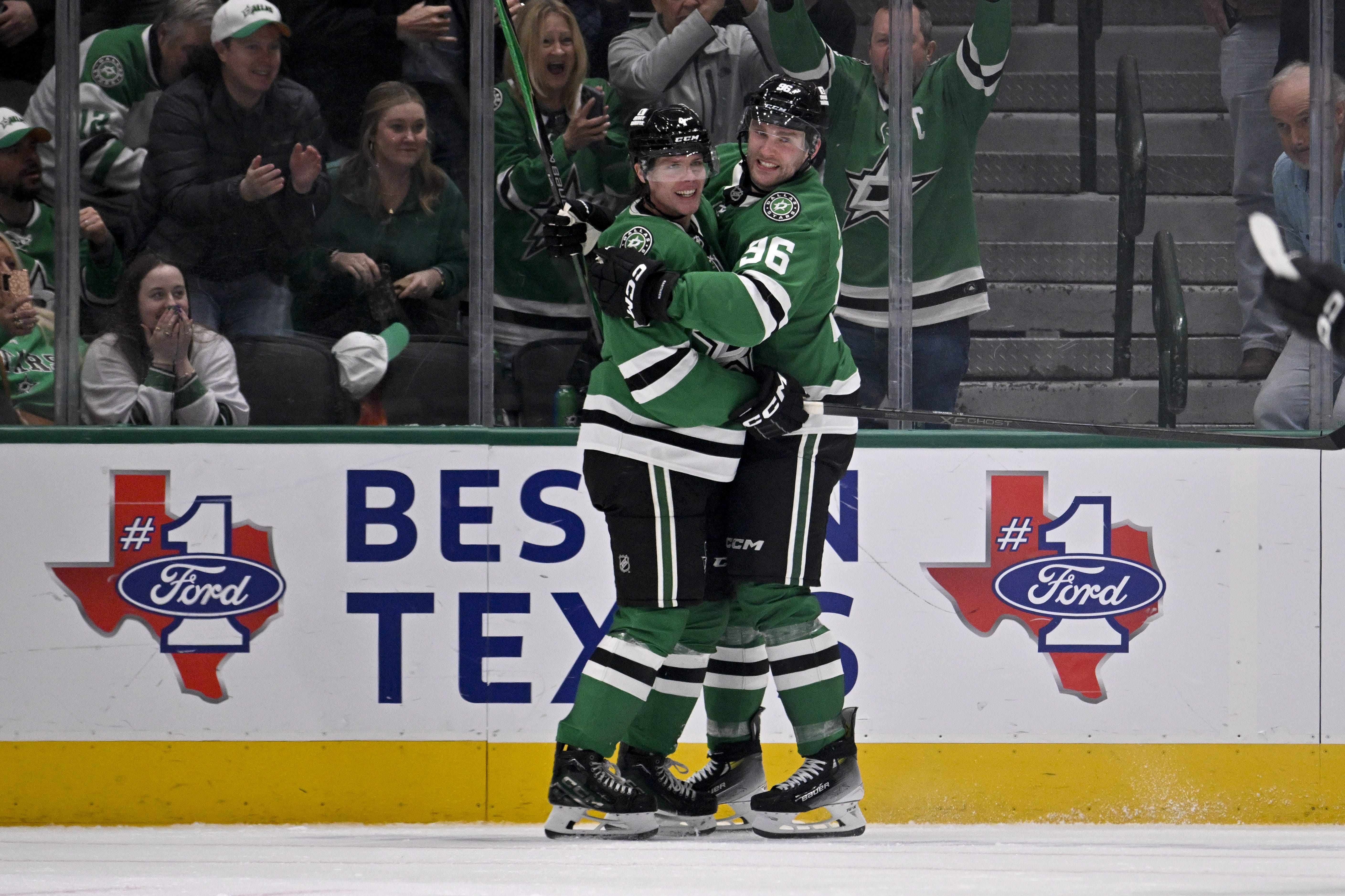 Dallas Stars Mikko Rantanen and Miro Heiskanen