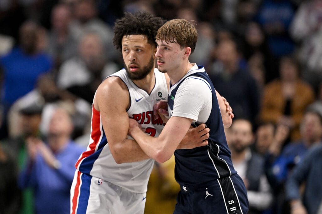 Mavericks wing Cooper Flagg and Pistons guard Cade Cunningham
