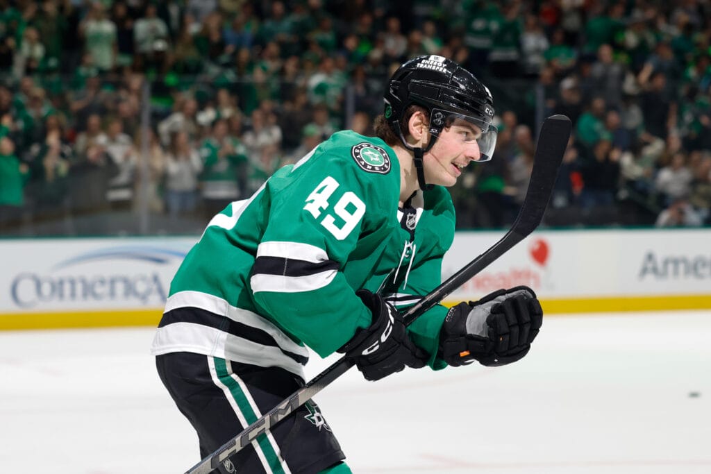 Dallas Stars vs Chicago Blackhawks Justin Hryckowian