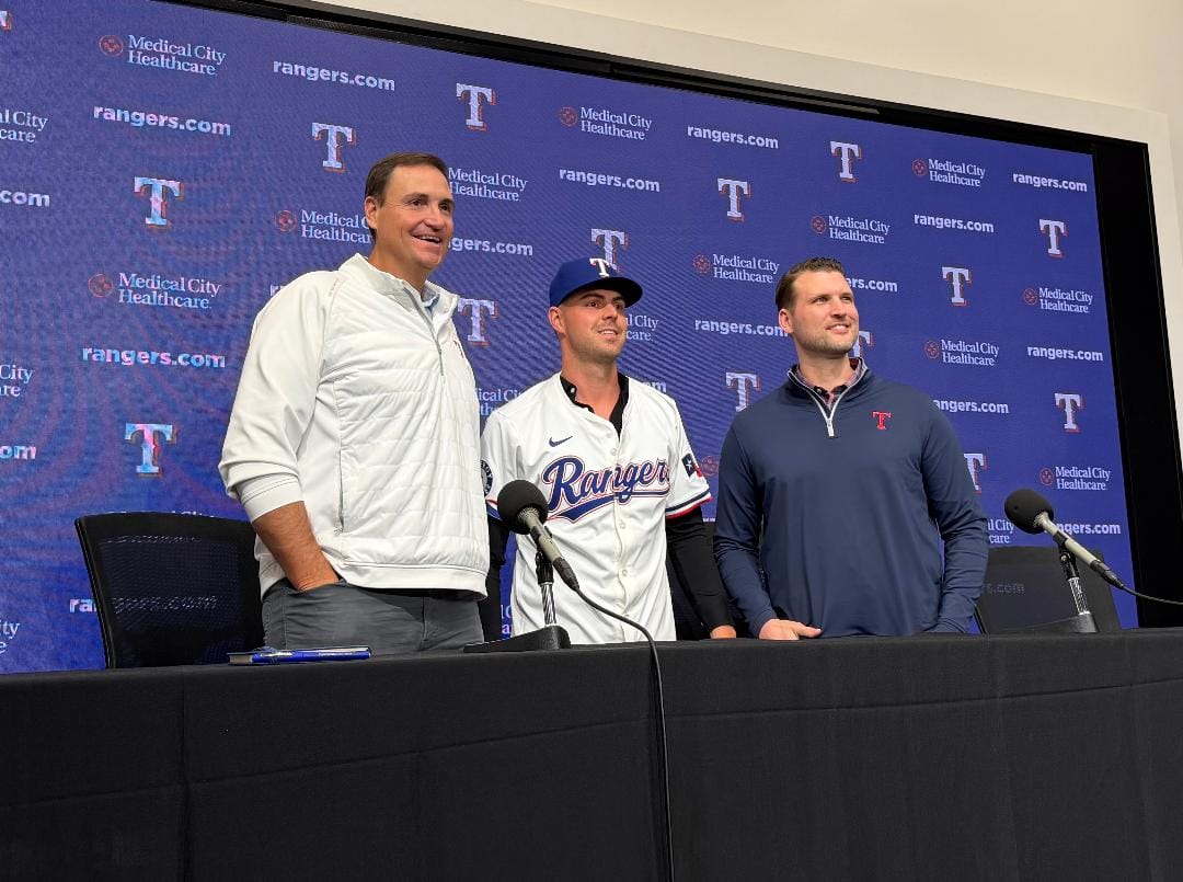 Texas Rangers MacKenzie Gore Chris Young Ross Fenstermaker