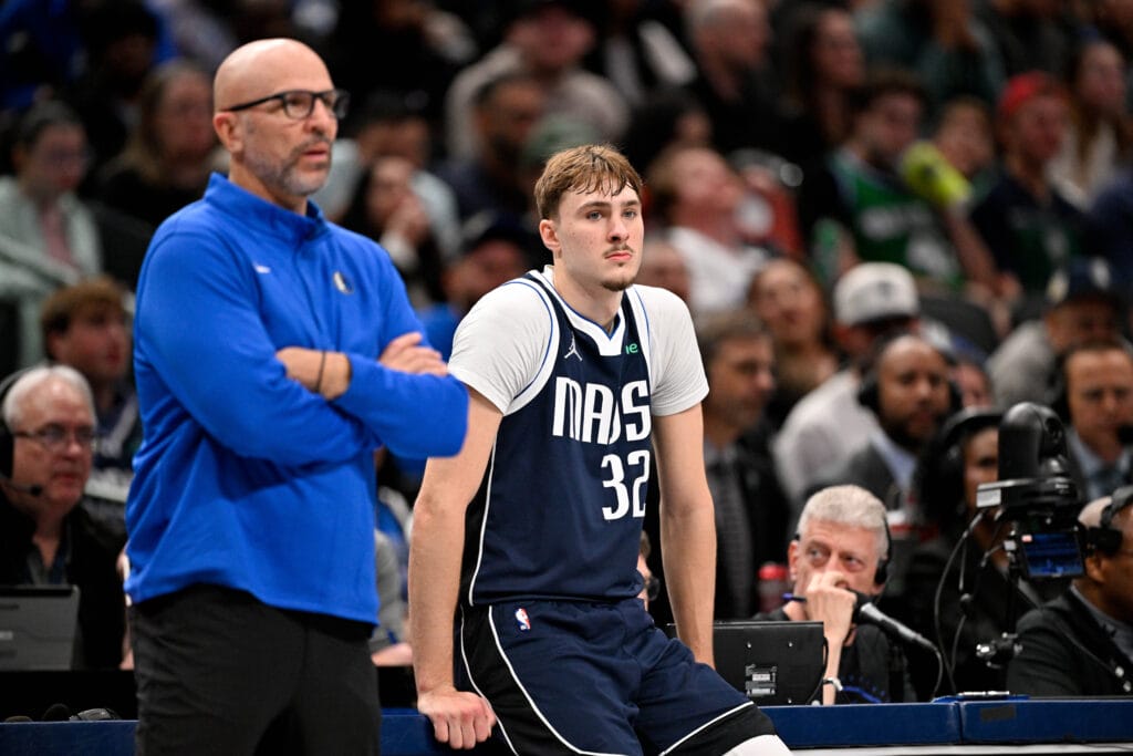 Mavericks' Jason Kidd and Cooper Flagg