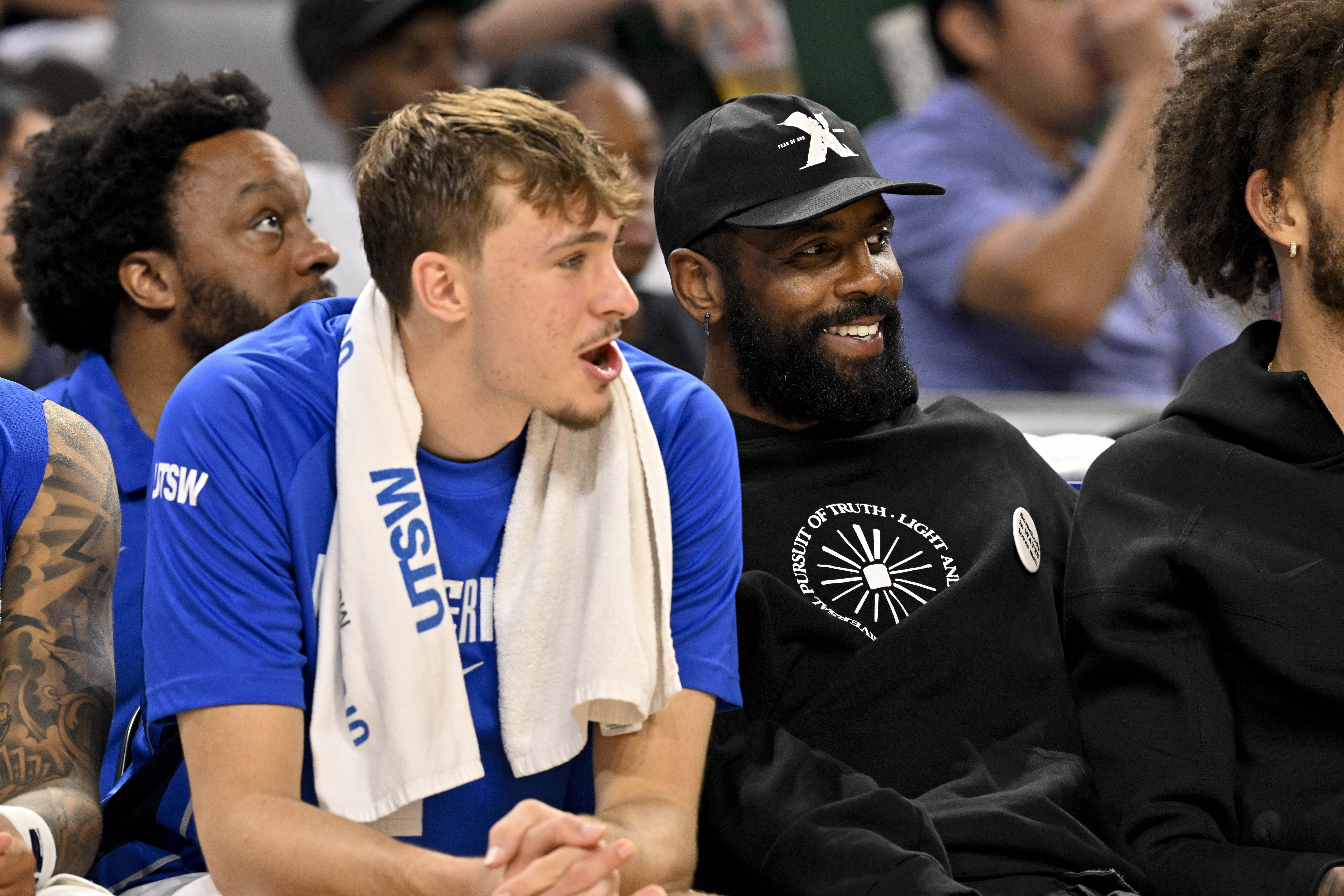 Mavericks' Cooper Flagg and Kyrie Irving