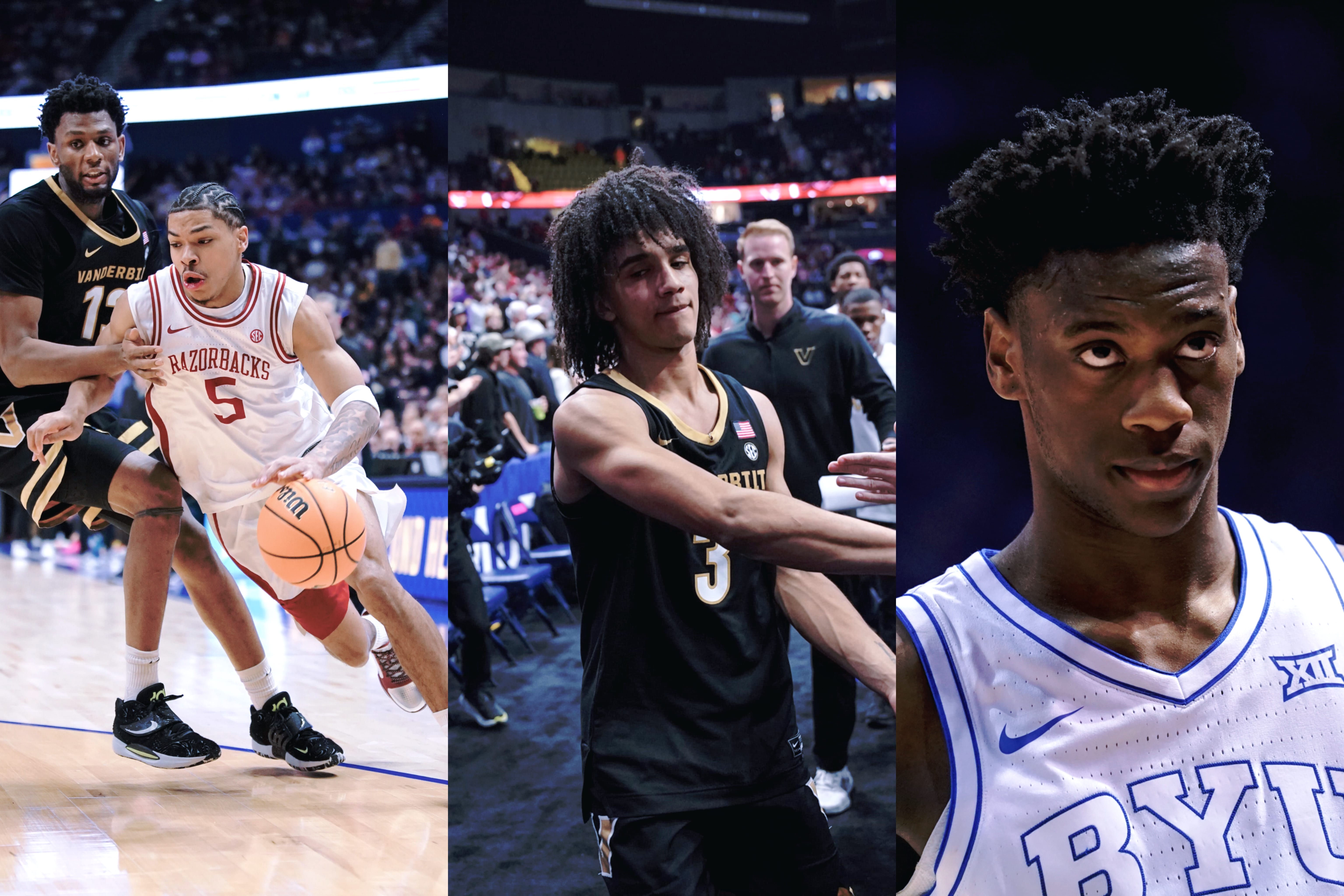 Arkansas' Darius Acuff, Vanderbilt's Tyler Tanner and BYU's AJ Dybantsa