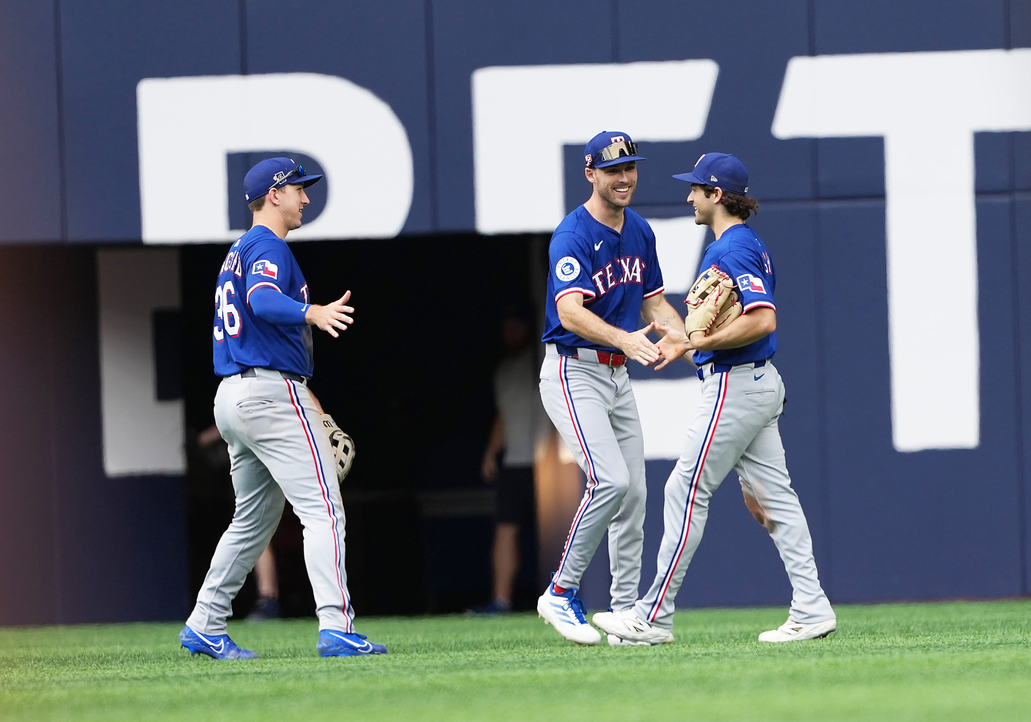 Texas Rangers Wyatt Langford Evan Carter Josh Smith