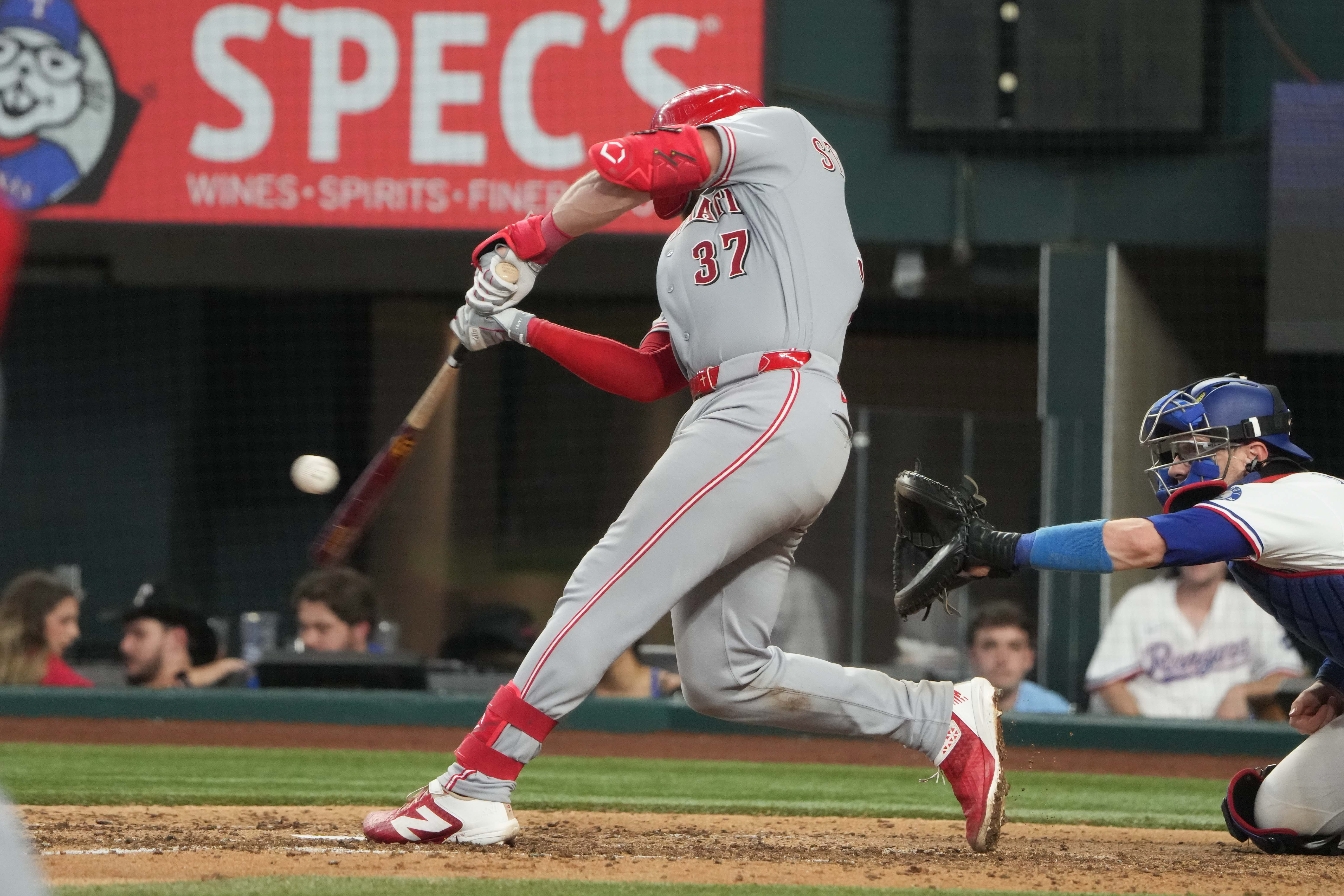 Texas Rangers Reds Tyler Stephenson Chris Martin