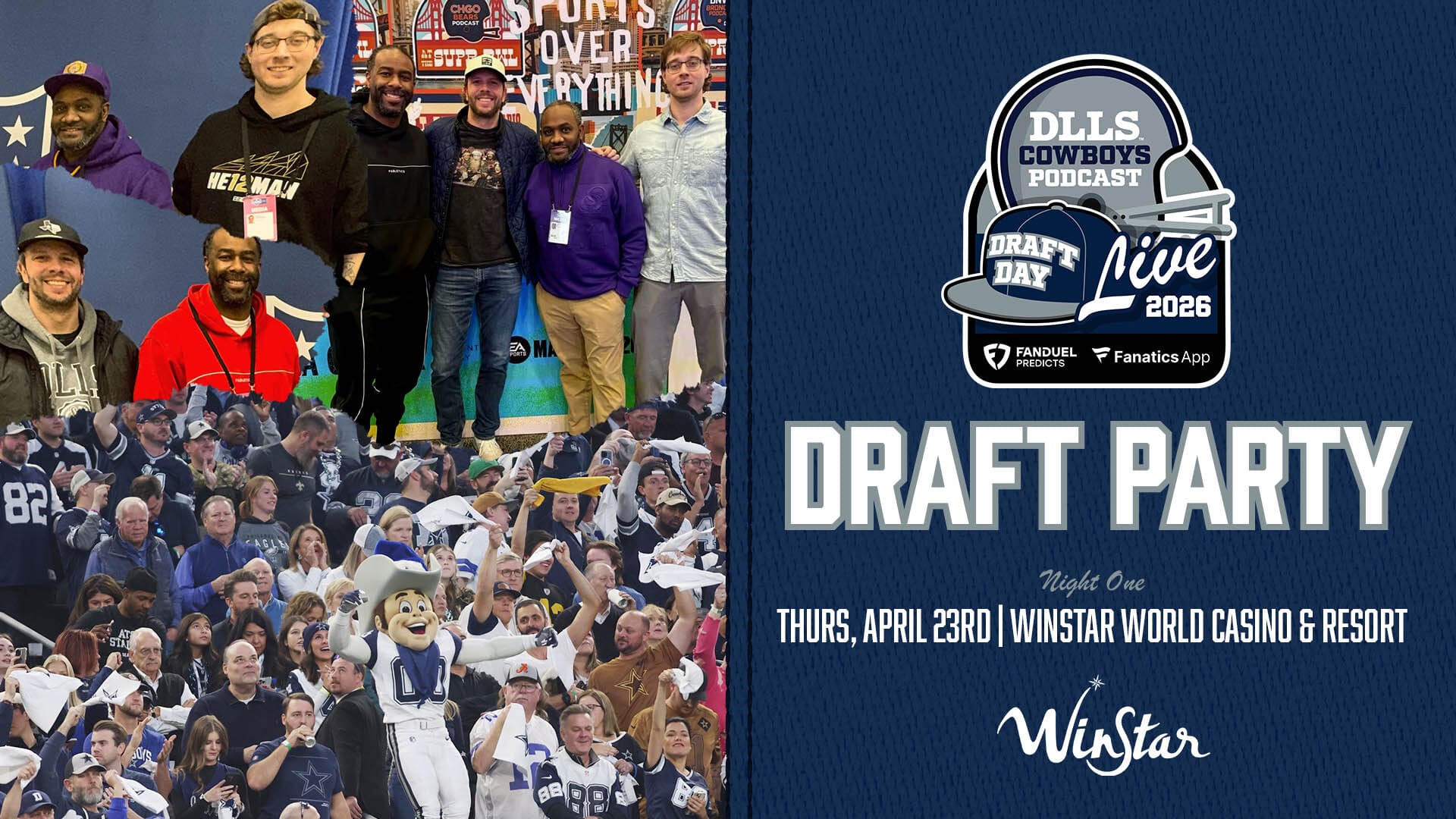 DLLS Cowboys NFL Draft Party at WinStar World Casino