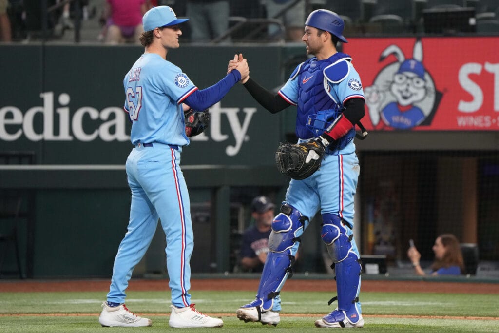 Texas Rangers Jacob Latz Kyle Higashioka