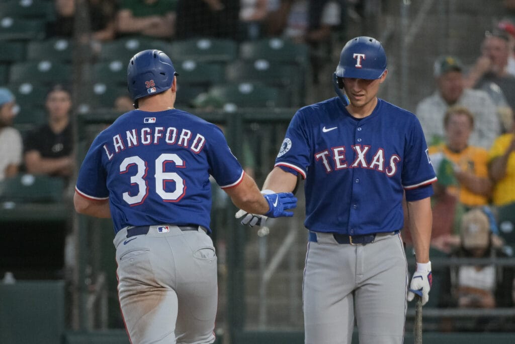 Texas Rangers Wyatt Langford Corey Seager