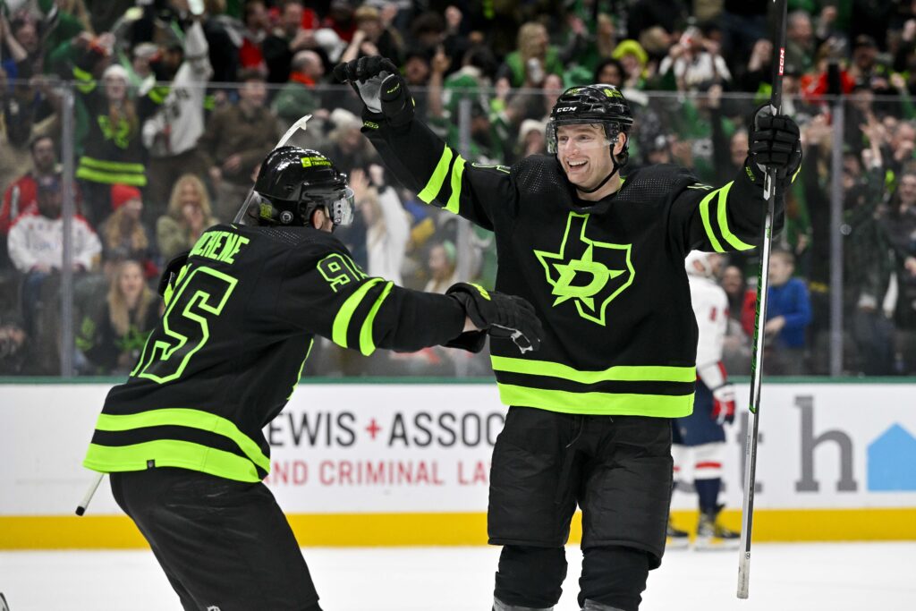 Dallas Stars Thomas Harley and Matt Duchene