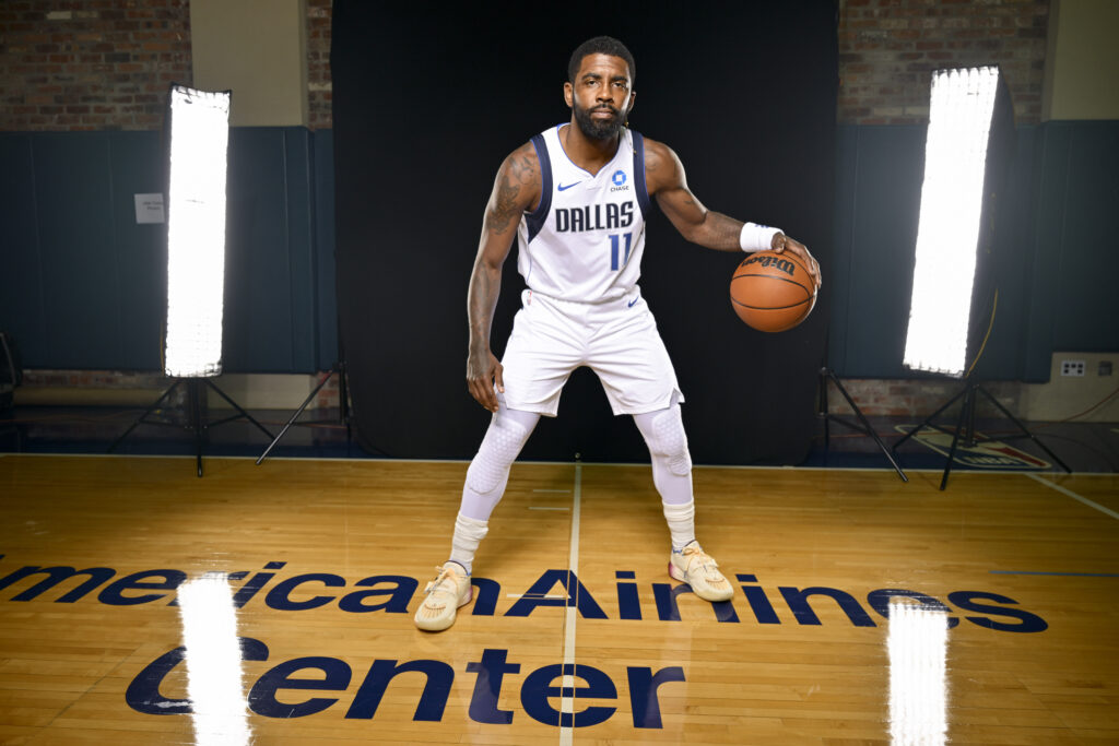 Kyrie Irving returns for Mavericks Media Day, excited to finally play with Cooper Flagg