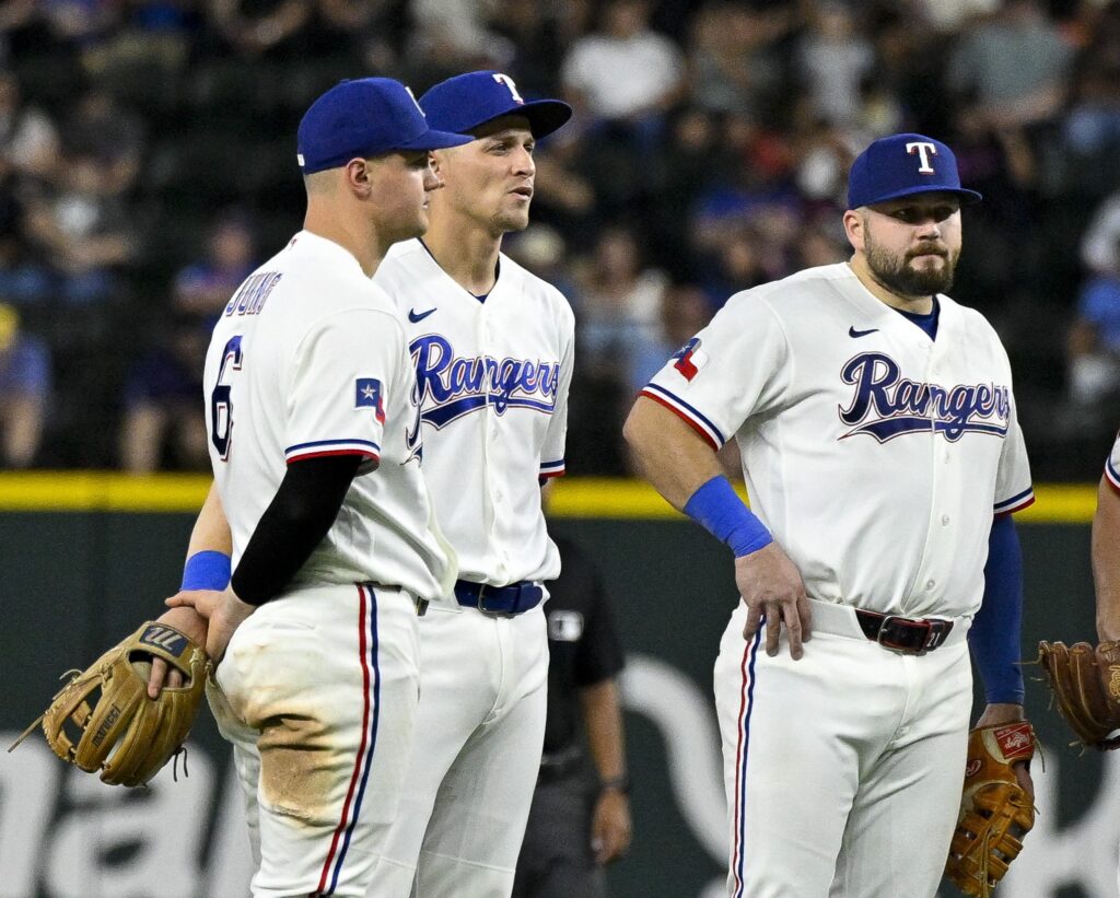 Texas Rangers Josh Jung Corey Seager Jake Burger