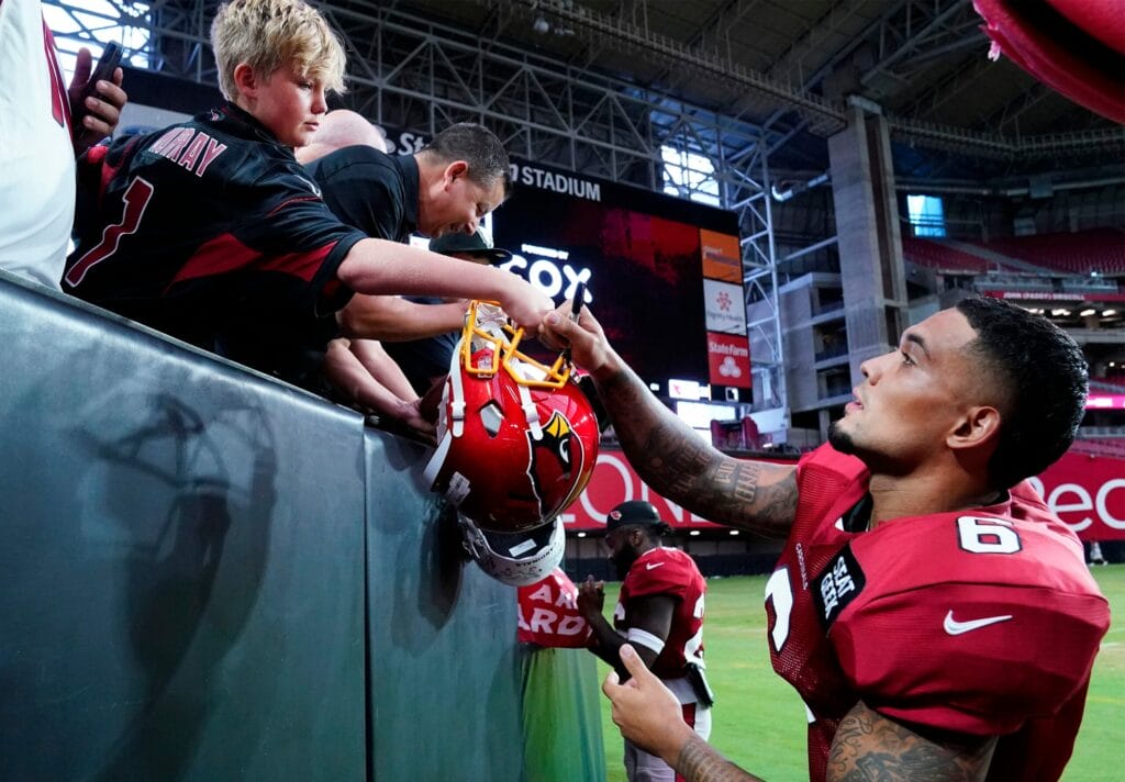 Arizona Cardinals wrap practice before opening preseason on Friday