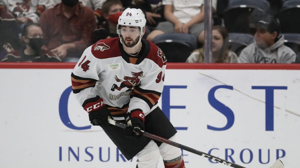 Coyotes prospect Liam Kirk is trying to make up for lost time