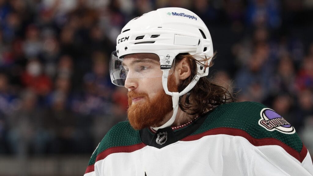 Examining the glorious beard of Coyotes forward Liam O’Brien