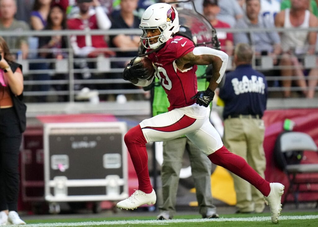 Cardinals offensive line has rare continuity against Chargers; Hopkins on a ‘snap count’