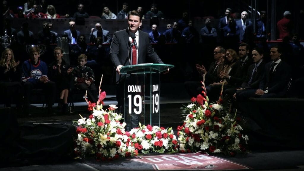 Coyotes and Valley icon Shane Doan had his number retired in 2019.