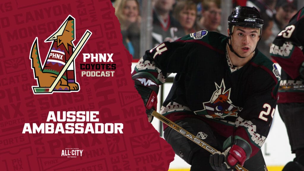 Darcy Hordichuk played an unlikely role recently: Coyotes ambassador to Australia