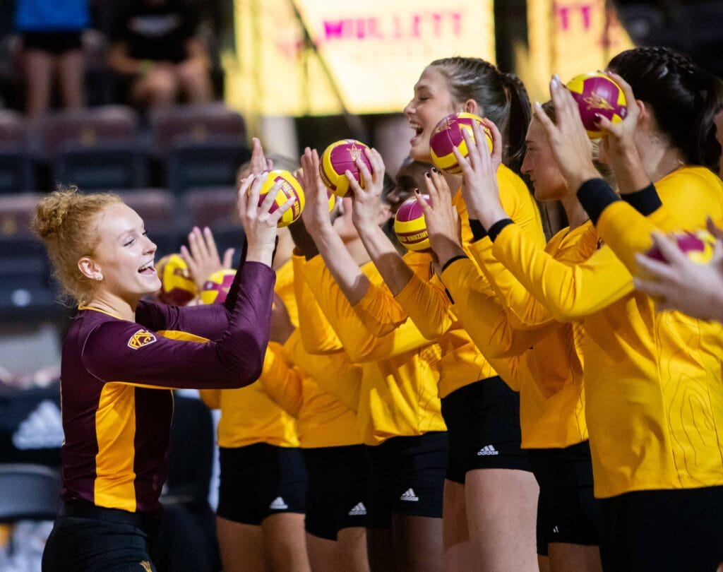 Mary shroll comes from a “big volleyball family – obviously”