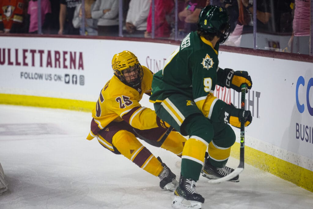 The Sun Devils men's hockey team is practicing what coach Greg Powers calls "good defensive habits."