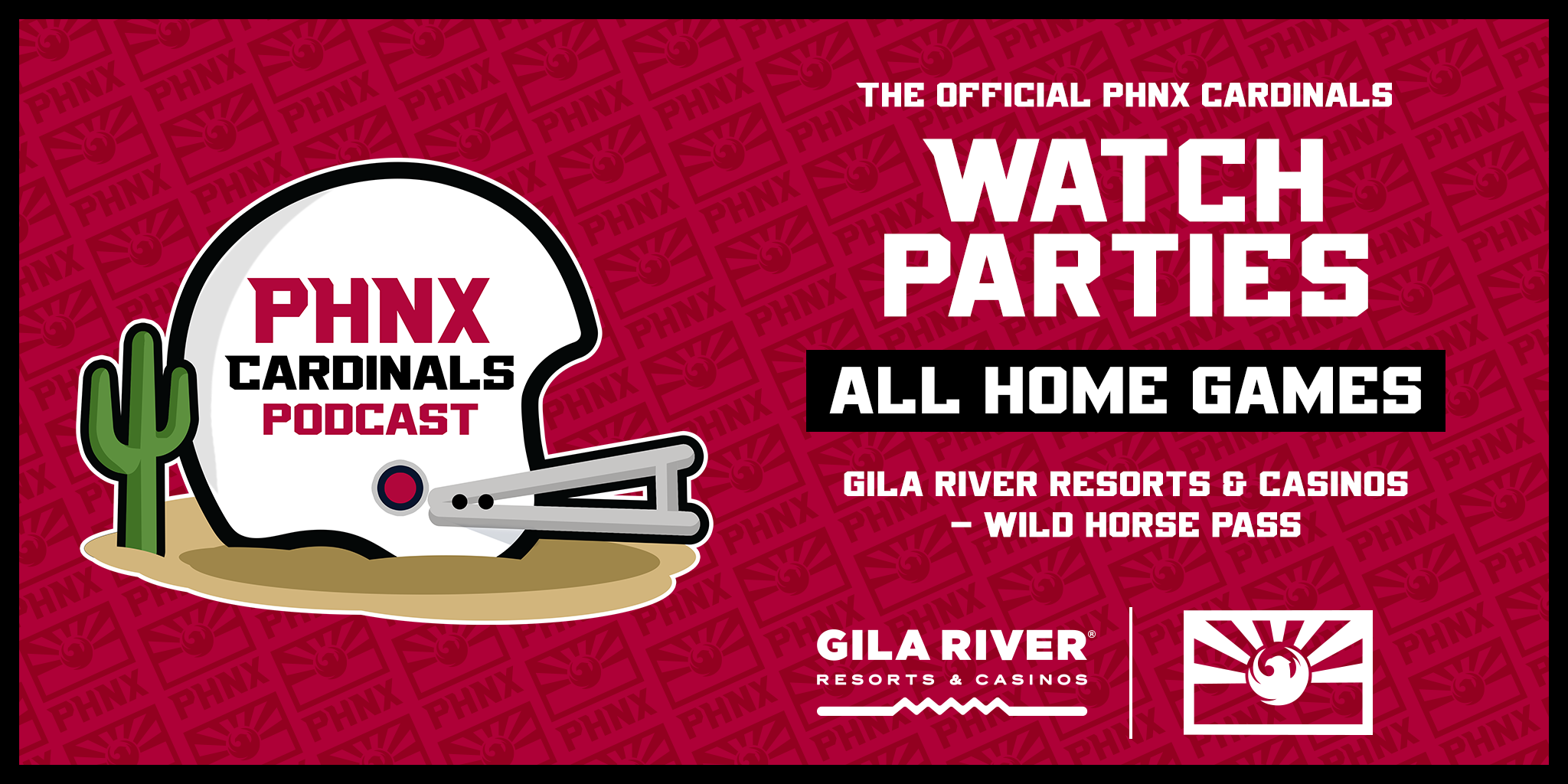 PHNX Cardinals Home game WATCH PARTY AT GILA RIVER resorts and casinos