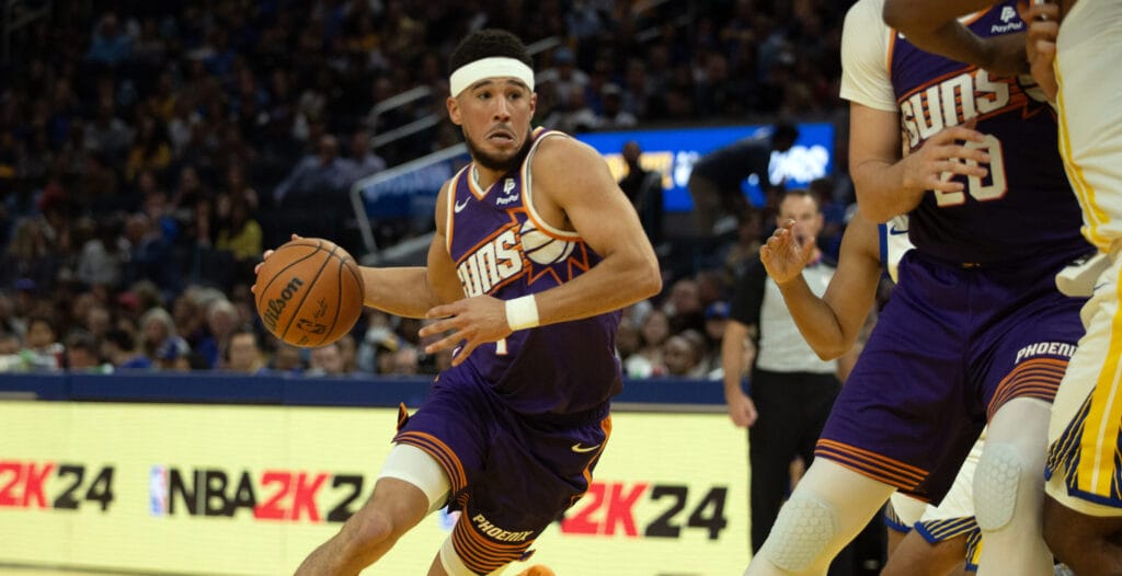 It wasn't pretty, but Devin Booker and the Phoenix Suns beat the Golden State Warriors in their 2023-24 season opener thanks to these 5 key plays