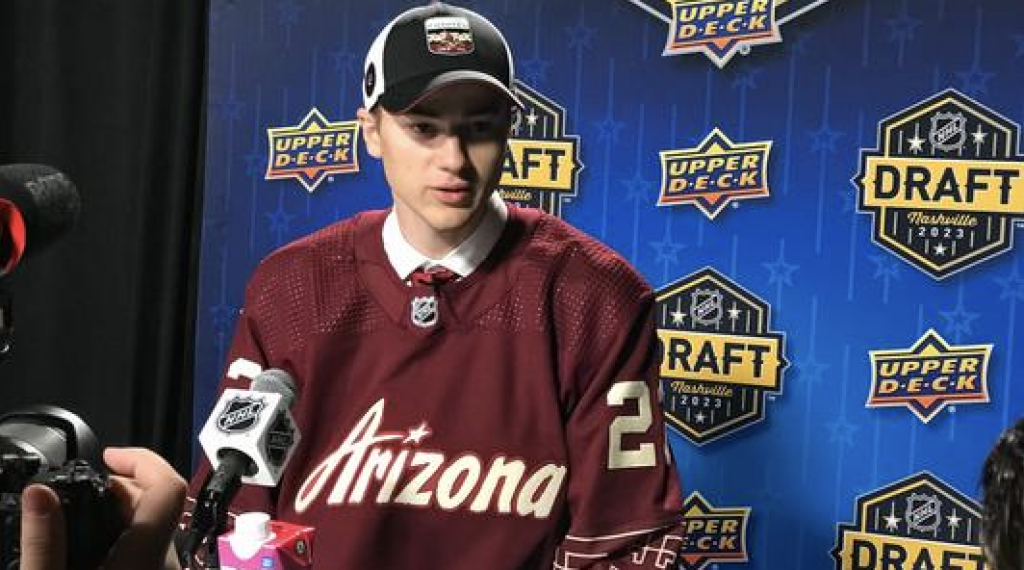 Michael Hrabal is one of four newly acquired Coyotes goaltending prospects.