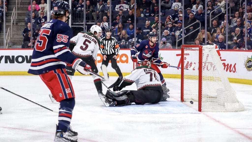 Coyotes goaltender Karel Vejmelka has lost his past seven games.