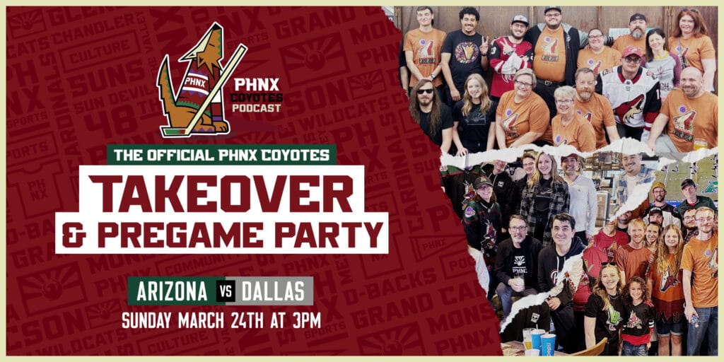 PHNX COYOTES PREGAME PARTY AND TAKEOVER