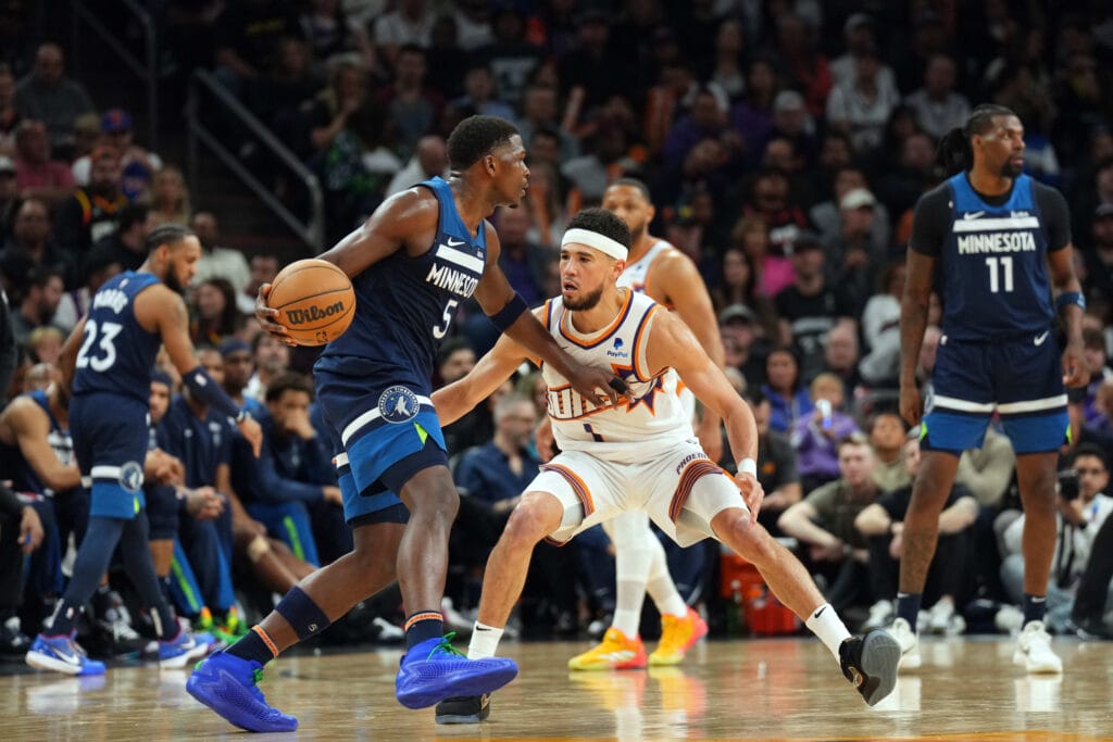 The Phoenix Suns will need to contain Anthony Edwards in their first-round matchup against the Minnesota Timberwolves in the 2024 NBA Playoffs