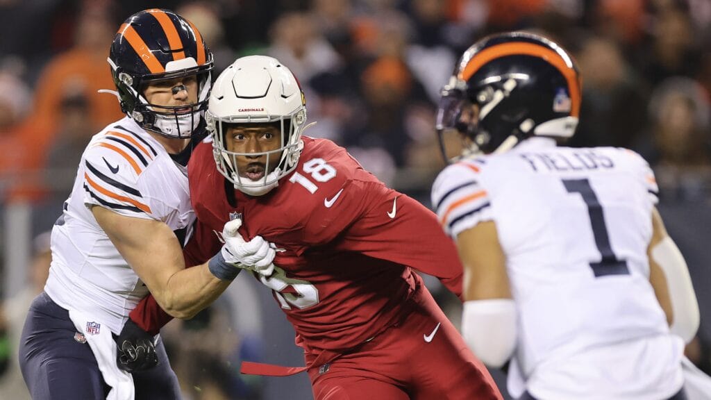 Cardinals linebacker BJ Ojulari will miss the 2024 season with an ACL injury.
