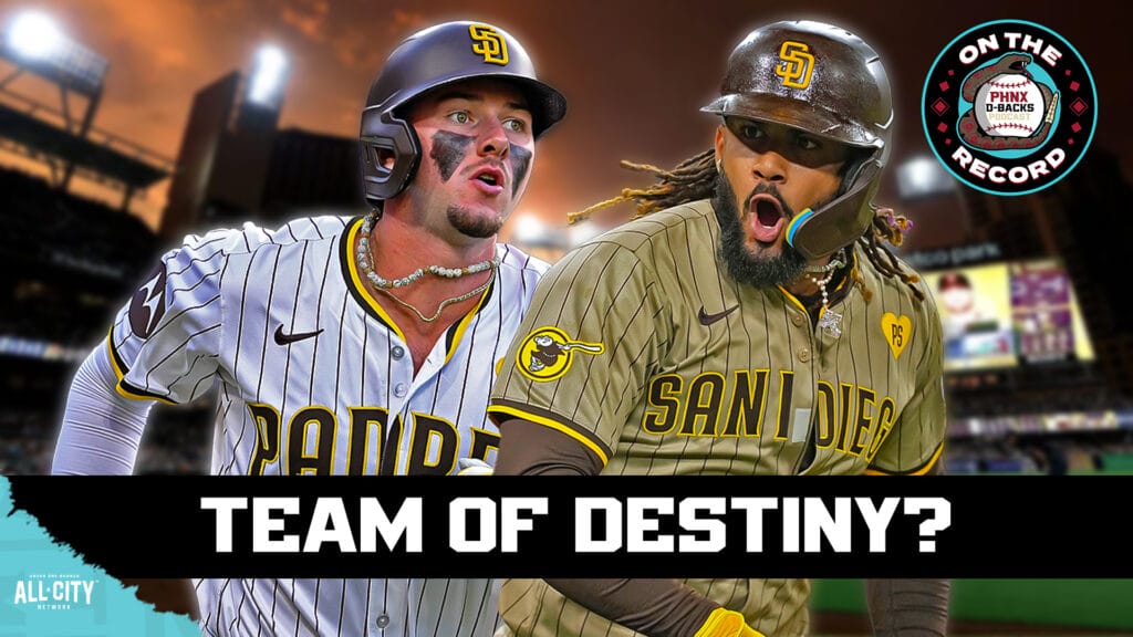 Jackson Merrill and Fernando Tatis Jr. of the San Diego Padres.