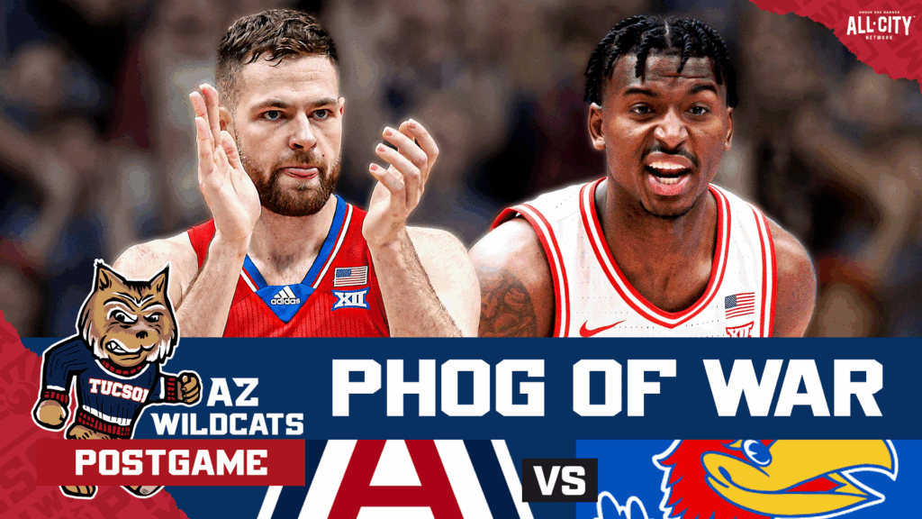 Arizona Comeback FALLS SHORT After MONSTER First Half From Kansas & Hunter Dickinson