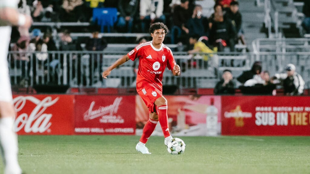 Braxton Montgomery made his professional debut for Phoenix Rising at 17 against FC Tulsa. Image: Phoenix Rising FC